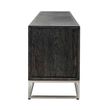 Afbeelding van Richmond Interiors TV-dressoir 220 Blackbone silver 4-deuren (Zilver)
