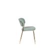 Afbeelding van White Label Living Chair Jolien Gold/Light Green