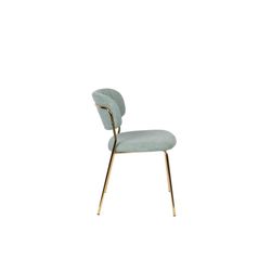 White Label Living Chair Jolien Gold/Light Green