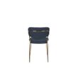 Afbeelding van White Label Living Chair Jolien Gold/Dark Blue