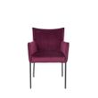 Afbeelding van White Label Living Armchair Dion Velvet Wine