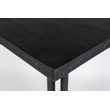 Afbeelding van White Label Living Bar Table Maze Square Black