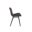 Afbeelding van White Label Living Chair Lester Anthracite