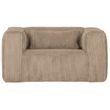 Afbeelding van Woood Bean Fauteuil Grove Ribstof Travertin