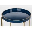 Afbeelding van White Label Living Side Table Celina Dark Blue