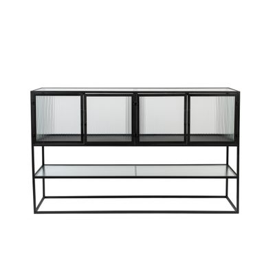 Dutchbone Boli Sideboard High Zwart Dutchbone Boli Sideboard High Zwart
