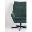 Afbeelding van White Label Living Lounge Chair Bruno Rib Green