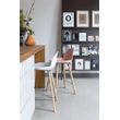 Afbeelding van Zuiver Albert Kuip Counter Stoel Oud Roze
