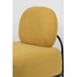 Afbeelding van White Label Living Lounge Chair Polly Yellow