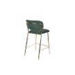 Afbeelding van White Label Living Counter Stool Jolien Gold/Dark Green