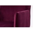 Afbeelding van White Label Living Armchair Dion Velvet Wine