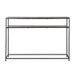 Afbeelding van Richmond Interiors Wandtafel Chandon met plank (Champagne gold)