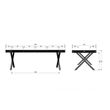 Afbeelding van Woood Exclusive Trian Eettafel X-Poten
