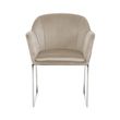 Afbeelding van Richmond Interiors Stoel Tresanto Khaki Velvet / Silver (Quartz Khaki 903)