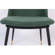 Afbeelding van White Label Living Chair Lionel Dark Green