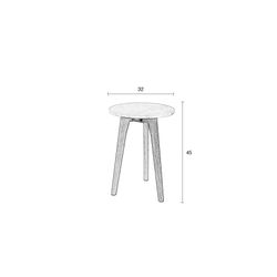 Zuiver White Stone Side Table S