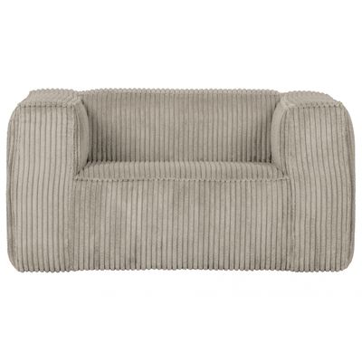 Woood Bean Fauteuil Grove Ribstof Naturel Woood Bean Fauteuil Grove Ribstof Naturel