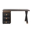 Afbeelding van Richmond Interiors Bureau Hunter 3-laden 150x60 (Goud)