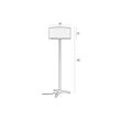 Afbeelding van Zuiver Shelby Vloerlamp Taupe