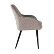 Afbeelding van Richmond Interiors Stoel Chrissy Khaki Velvet (Quartz Khaki 903)
