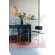 Afbeelding van White Label Living Counter Stool Jolien Gold/Dark Blue