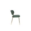 Afbeelding van White Label Living Chair Jolien Gold/Dark Green