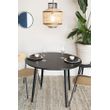 Afbeelding van White Label Living Table Fabio 120' Black