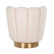Afbeelding van Richmond Interiors Fauteuil Mayfair Faux sheep / Brushed gold ()