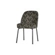 Afbeelding van BePureHome Vogue Eetkamerstoel Fluweel Aquarel Flower Zwart