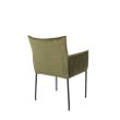 Afbeelding van White Label Living Armchair Dion Velvet Olive