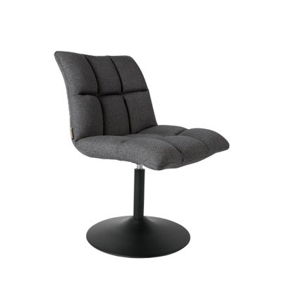 Dutchbone Mini Bar Stoel Donkergrijs Dutchbone Mini Bar Stoel Donkergrijs