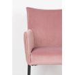 Afbeelding van White Label Living Armchair Dion Velvet Pink