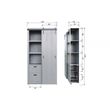 Afbeelding van VT Wonen Slide Kast Zwart