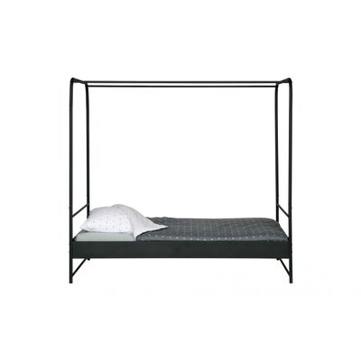 VT Wonen Bunk Hemelbed Metaal Zwart 120 x 200 CM VT Wonen Bunk Hemelbed Metaal Zwart 120 x 200 CM