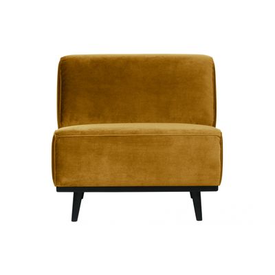 BePureHome Statement Fauteuil Fluweel Honing Geel BePureHome Statement Fauteuil Fluweel Honing Geel