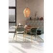 Afbeelding van White Label Living Armchair Jolien Gold/Pink