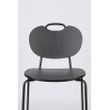Afbeelding van White Label Living Counter Stool Aspen Wood Black