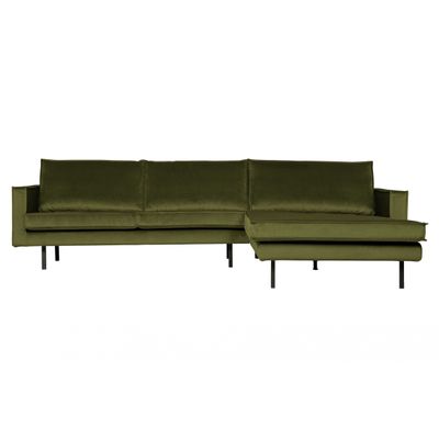 BePureHome Rodeo Chaise Longue Rechts Olijfgroen BePureHome Rodeo Chaise Longue Rechts Olijfgroen