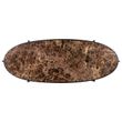 Afbeelding van Richmond Interiors Bureau Dalton brown emperador (Bruin)