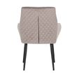 Afbeelding van Richmond Interiors Stoel Chrissy Khaki Velvet (Quartz Khaki 903)