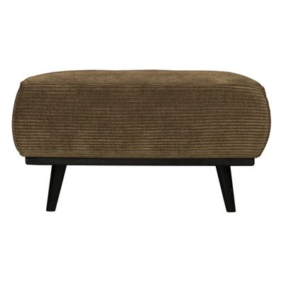 BePureHome Statement Hocker Brede Platte Rib Golden Brown BePureHome Statement Hocker Brede Platte Rib Golden Brown