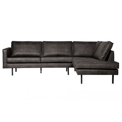 BePureHome Rodeo Hoekbank Rechts Zwart BePureHome Rodeo Hoekbank Rechts Zwart