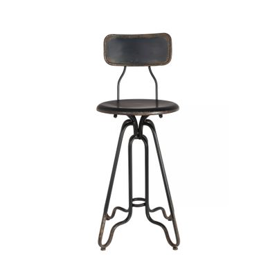 Dutchbone Counter Stool Ovid Black Dutchbone Counter Stool Ovid Black