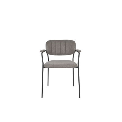 White Label Living Armchair Jolien Black/Grey White Label Living Armchair Jolien Black/Grey