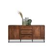 Afbeelding van Woood Exclusive Forrest 2-deurs Dressoir Met Lades Mango Hout Naturel