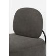 Afbeelding van White Label Living Lounge Chair Polly Grey
