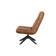 Afbeelding van Woood Skyler Draaifauteuil Kunstleer Cognac