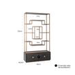 Afbeelding van Richmond Interiors Wandkast Hunter 2-laden (Goud)