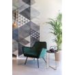 Afbeelding van White Label Living Side Table Celina Dark Green