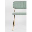 Afbeelding van White Label Living Chair Jolien Gold/Light Green